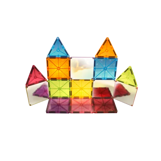 Erstellen Sie funkelnde Schlösser und Türme mit MAGNA-TILES® Stardust.