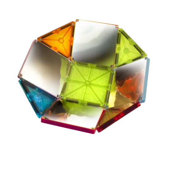 Erstellen Sie funkelnde Schlösser und Türme mit MAGNA-TILES® Stardust.