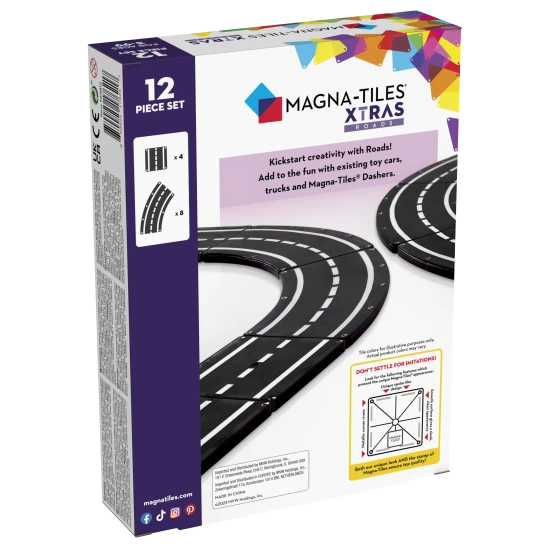 Mit dem Magnetbausatz lassen sich Wege unterschiedlicher Art erstellen.