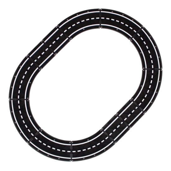 Mit dem Magnetbausatz lassen sich Wege unterschiedlicher Art erstellen.