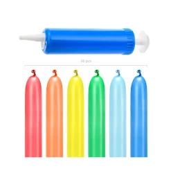 Modellierballons Bunt 30 Stk