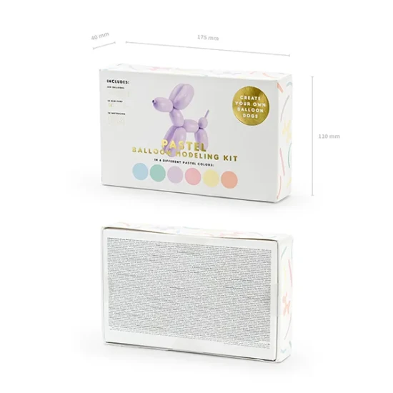 Modellierballons Pastell 30 Stück für Kinder, die an kreativen und lustigen Aktivitäten interessiert sind.