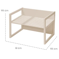 Kinder-Bank im Landhausstil Beige