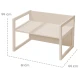 Kinder-Bank im Landhausstil Beige