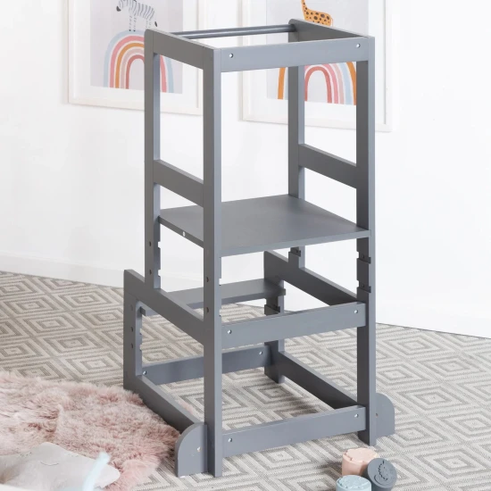 Montessori Lernturm Anthrazit Montessori Lernturm Anthrazit
