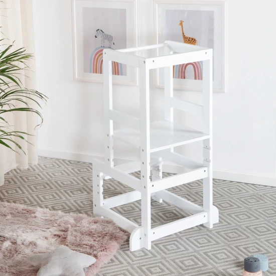 Montessori Lernturm Weiß Montessori Lernturm Weiß
