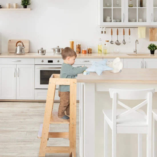 Montessori Lernturm aus Bambusholz Montessori Lernturm aus Bambusholz