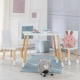 Kindermöbel 2 Stühle und Tisch Weiß/natur Kindermöbel 2 Stühle und Tisch Weiß/natur