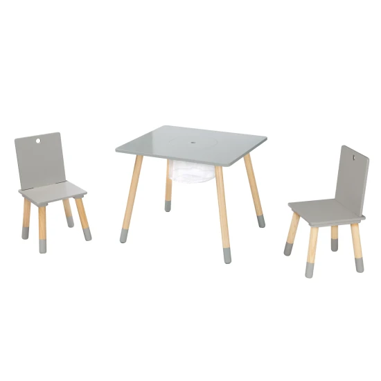 Kindersitzset mit Aufbewahrungsnetz Grau
