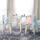 Kindersitzset mit Aufbewahrungsnetz Grau