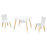 Kindersitzset mit Aufbewahrungsnetz Weiß