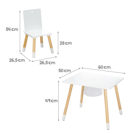 Kindersitzset mit Aufbewahrungsnetz Weiß
