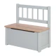 Kinder-Bank mit Stauraum Woody Grau/natur Kinder-Bank mit Stauraum Woody Grau/natur