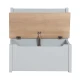 Kinder-Bank mit Stauraum Woody Grau/natur Kinder-Bank mit Stauraum Woody Grau/natur