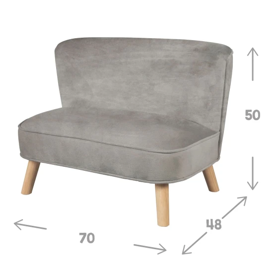 Kinder-Sofa Lil Sofa Grau