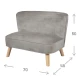 Kinder-Sofa Lil Sofa Grau