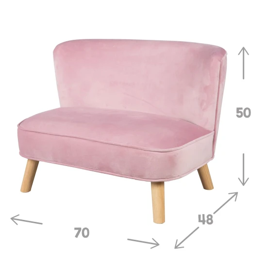 Kinder-Sofa Lil Sofa Rosa