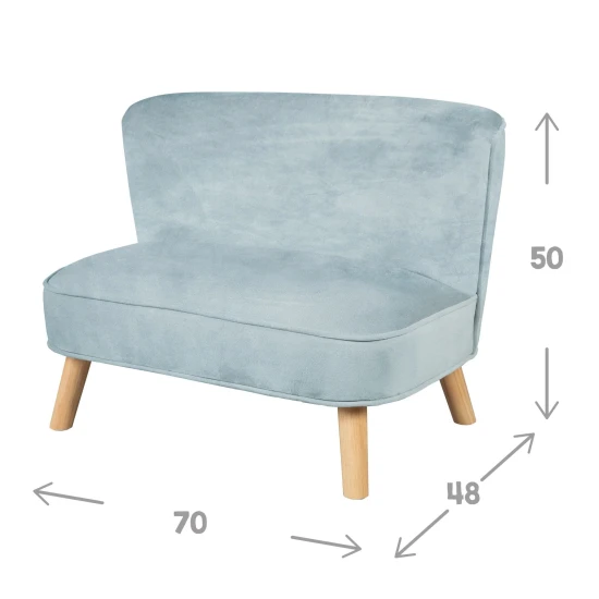 Kinder-Sofa Lil Sofa Hellblau