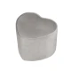 Kinder-Hocker Lil Sofa in Herzform Grau