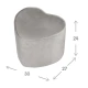 Kinder-Hocker Lil Sofa in Herzform Grau