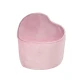 Kinderhocker Lil Sofa in Herzform Rosa