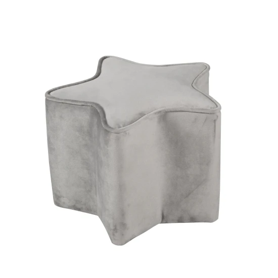 Kinderhocker in Sternform Grau Kinderhocker in Sternform Grau
