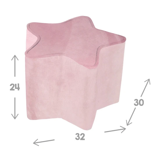 Kinderhocker in Sternform Rosa Kinderhocker in Sternform Rosa