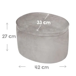 Kinderhocker mit Stauraum Lil Sofa Grau