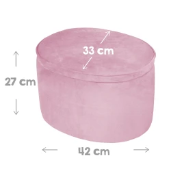 Kinderhocker mit Stauraum Lil Sofa Rosa
