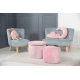 Kinderhocker mit Stauraum Lil Sofa Rosa