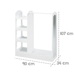 Kinder-Kleiderschrank Weiß Kinder-Kleiderschrank Weiß