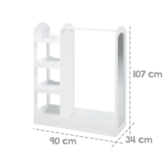 Kinder-Kleiderschrank Weiß
