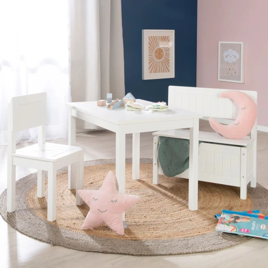 Kinderspieltisch Weiß