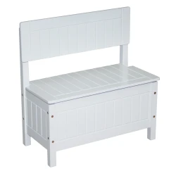 Kinderbank mit Stauraum Weiß