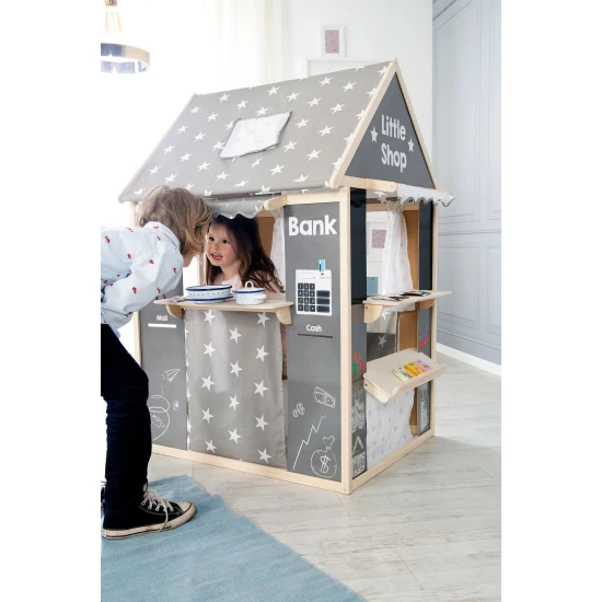 Spielhaus Stars Grau