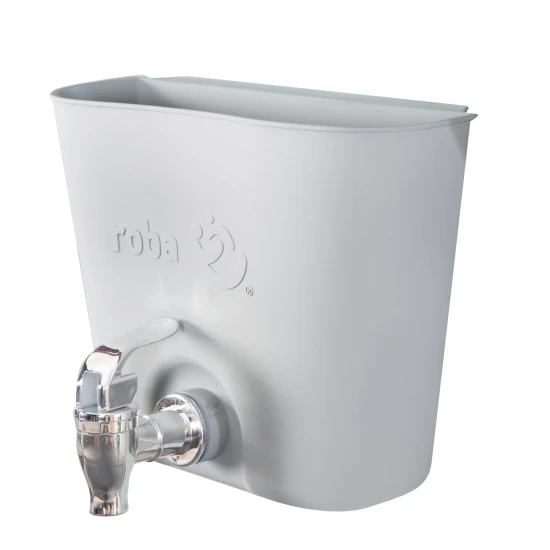 Hängender Wasserbehälter mit Wasserhahn