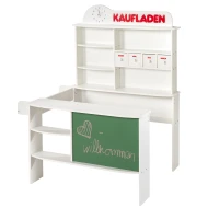 Kinder-Holzladen mit Tafel Weiß
