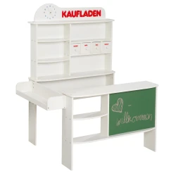 Kinder-Holzladen mit Tafel Weiß