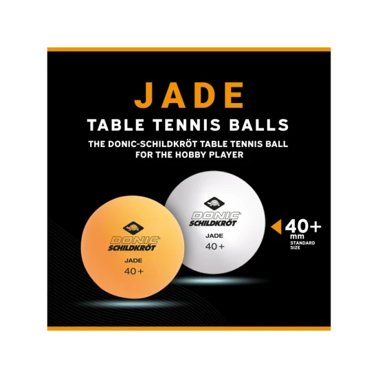 Donic-Schildkröt – Tischtennisbälle Jade Poly 40, 6 Stück DONIC_608509