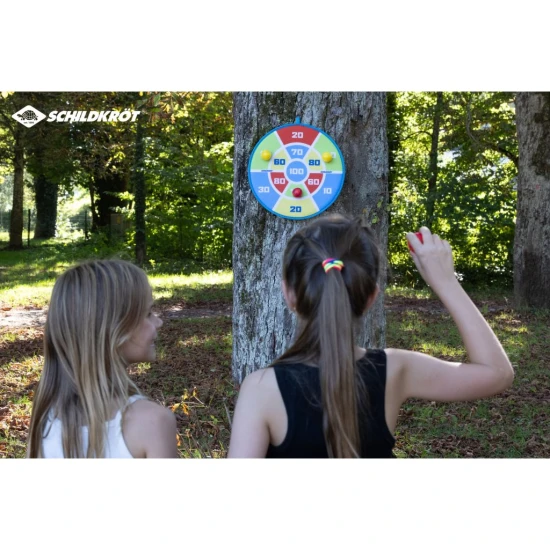 Schildkröt – zweiseitige Klett-Zielscheibe + 6 Bälle Schildkröt – zweiseitige Klett-Zielscheibe + 6 Bälle SCHILD_970354