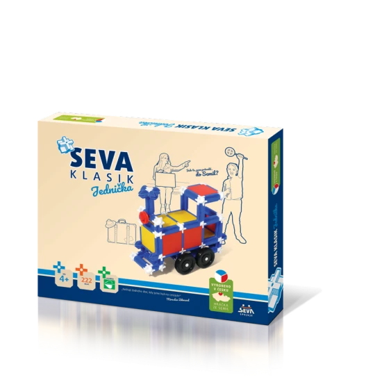 Klassik Baukasten Nr. 1 mit 222 Teilen – Seva 360301-1