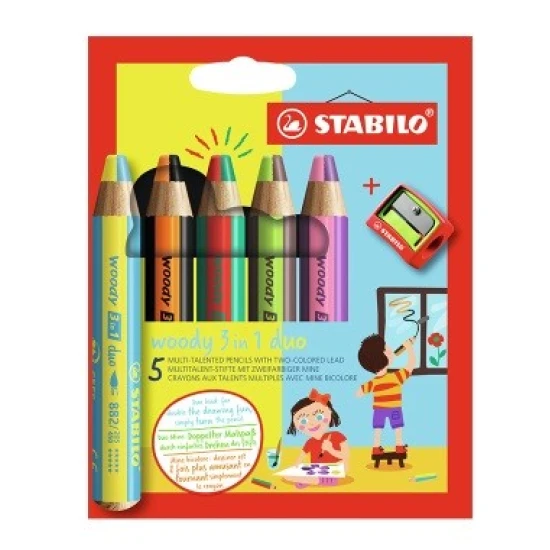 Die Multifunktionsmalstifte überzeugen durch ihre zweifarbige Ausführung. Mit den Malstiften können Sie auf unterschiedlichen Oberflächen zeichnen.