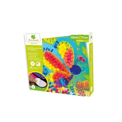 Stick & Fun Verzieren mit Pompons Schmetterlinge