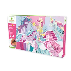 Stick & Fun XXL Kreativset Mosaik Einhörner
