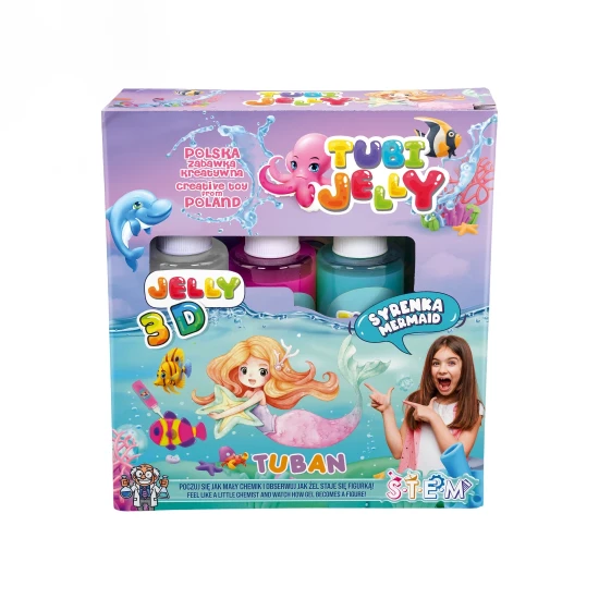 Tubi Jelly Kreativset Meerjungfrau zum Gestalten von 3D-Figuren