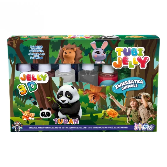 Tubi Jelly Kreativset XL Tiere zum Gestalten von 3D-Figuren