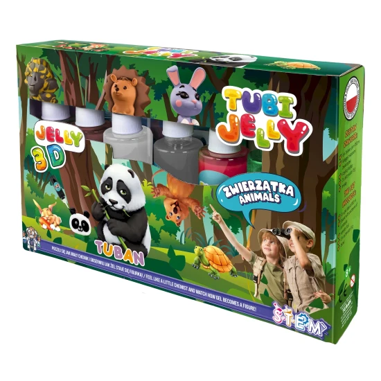 Tubi Jelly Kreativset XL Tiere zum Gestalten von 3D-Figuren