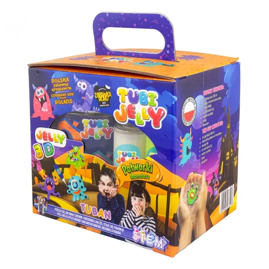 Tubi Jelly Kreativset mit Aquarium XL Monsters zum Gestalten von 3D Figuren