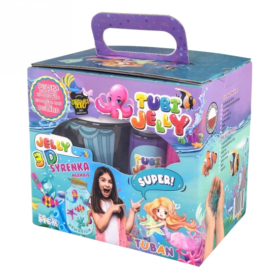Tubi Jelly Kreativset mit Aquarium XL Mermaid zum Gestalten von 3D Figuren