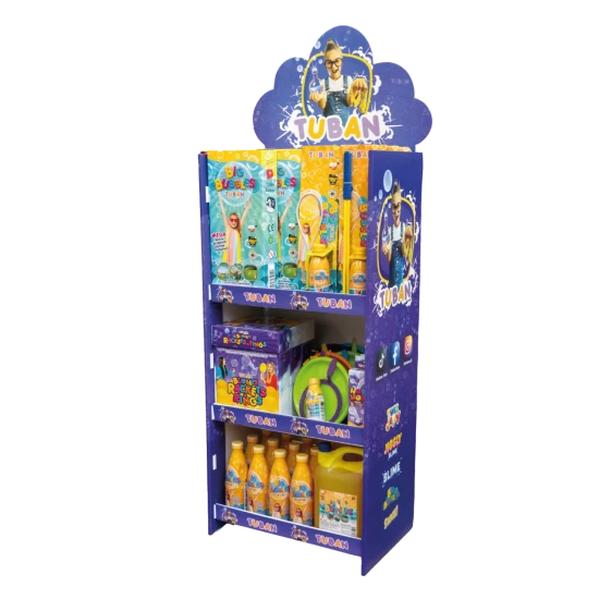 Hohes Display für TUBAN-Produkte